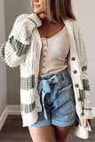 Striped Button Down Cardigan - Trendsi