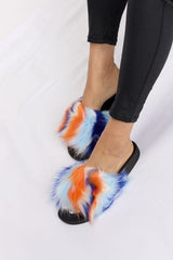 Forever Link Plush Open-Toe Sandals - Trendsi