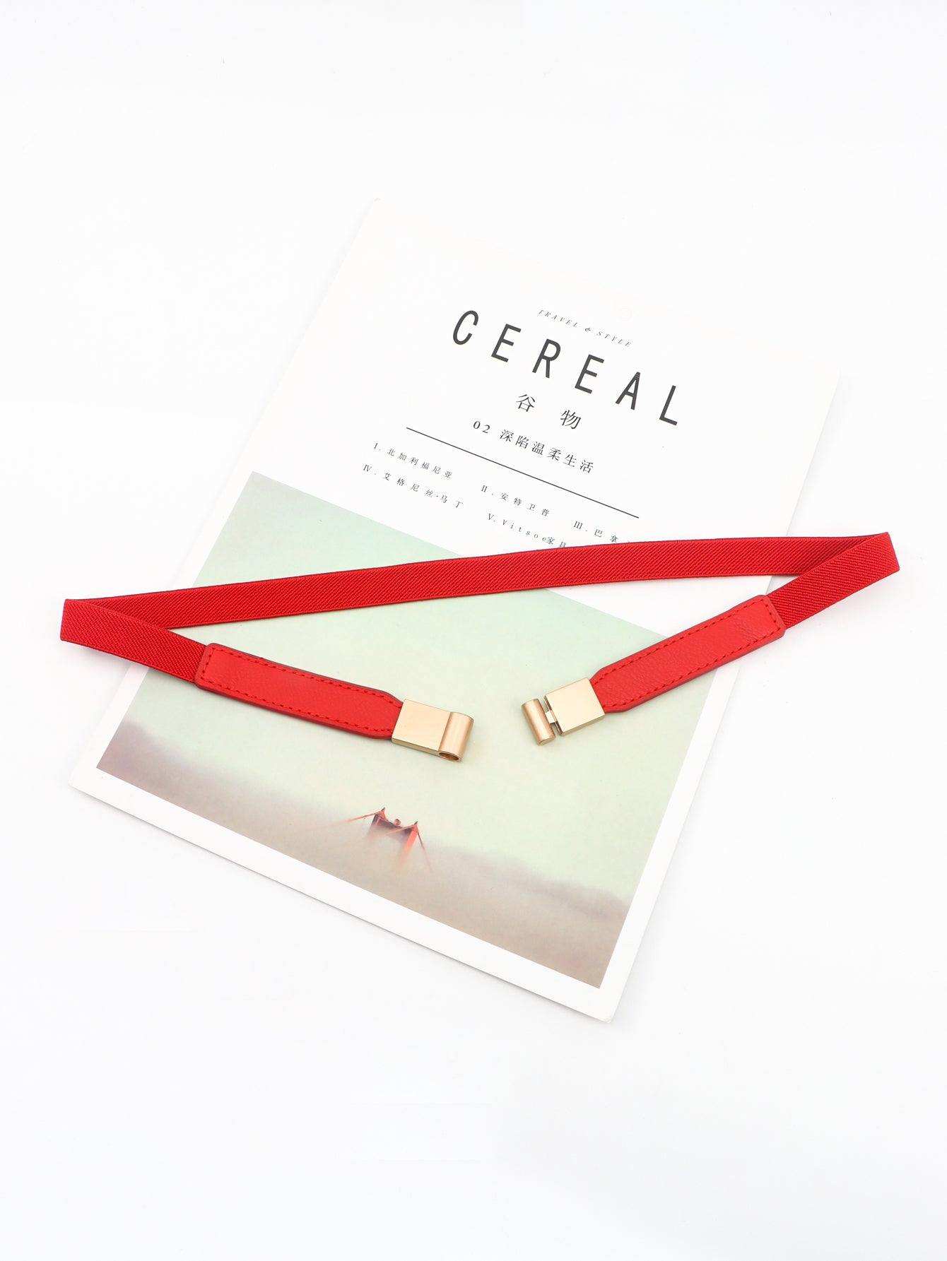 PU Elastic Skinny Belt - Trendsi - Flyclothing LLC