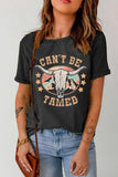 CAN'T BE TAMED Graphic Short Sleeve Tee - Trendsi - Flyclothing LLC