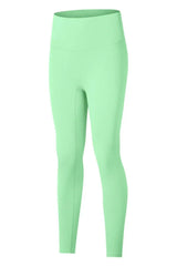 High-Rise Wide Waistband Yoga Leggings - Trendsi - Flyclothing LLC