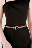 Toggle Buckle Skinny PU Belt - Trendsi - Flyclothing LLC