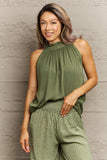 Mock Neck Tank Top - Trendsi - Flyclothing LLC