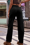 Buttoned Loose Fit Jeans with Pockets - Trendsi