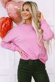 Pearl Round Neck Dropped Shoulder Sweatshirt - Trendsi - Flyclothing LLC