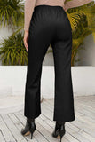 Drawstring Wide Leg Long Pants - Trendsi