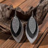 PU Leather Drop Earrings - Trendsi - Flyclothing LLC