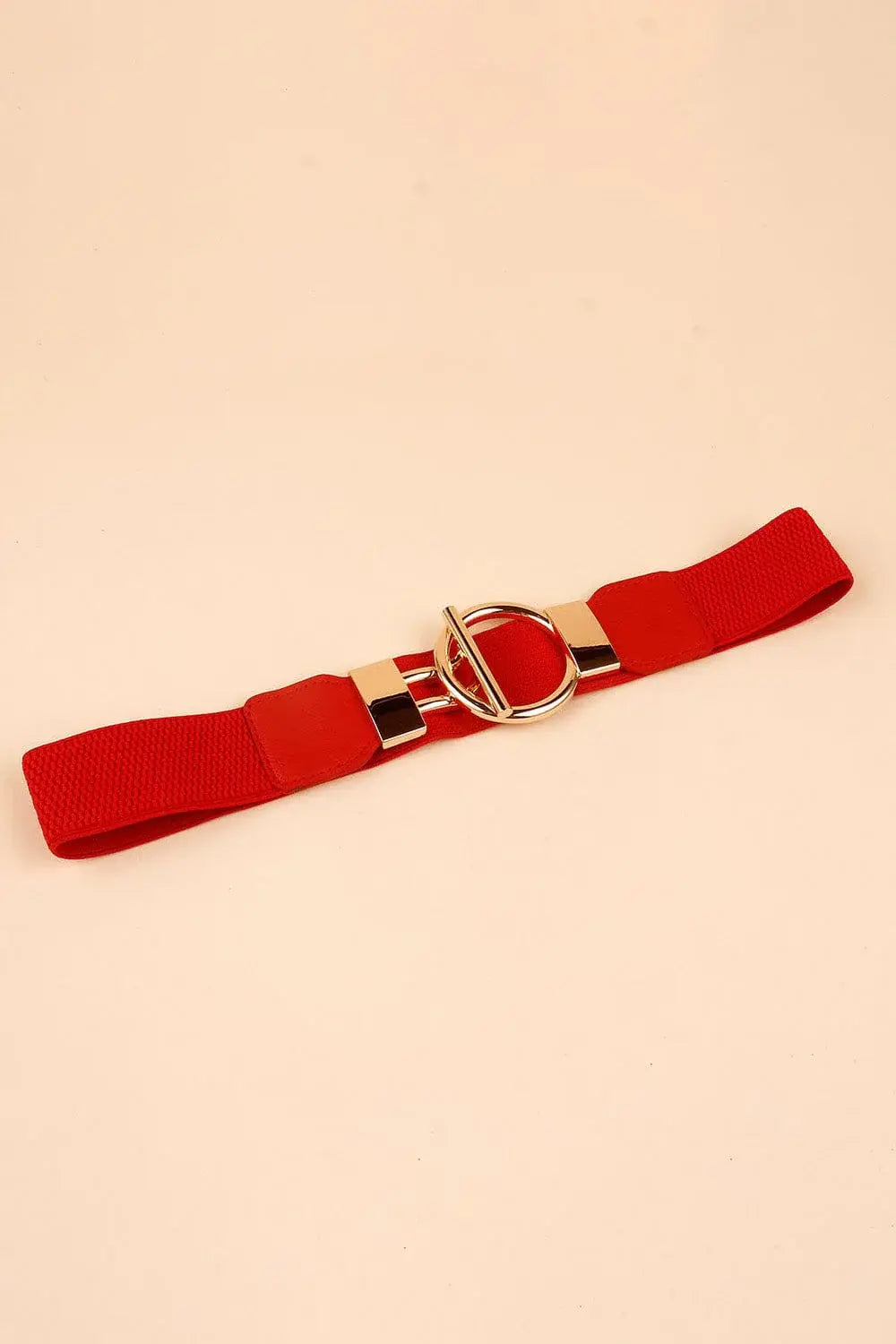 Circle Shape Buckle Zinc Alloy Buckle PU Leather Belt - Trendsi - Flyclothing LLC