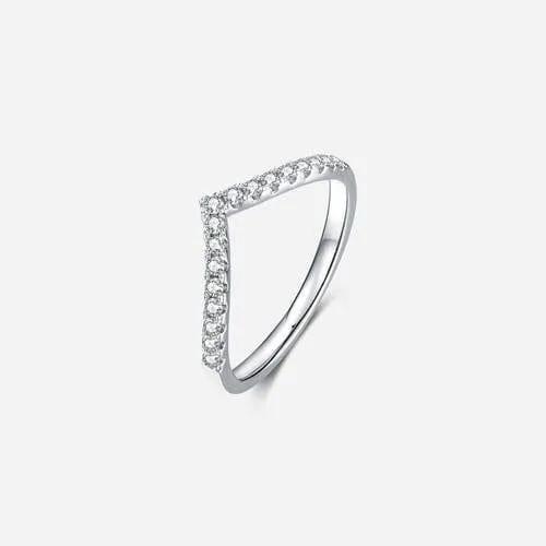 Moissanite 925 Sterling Silver Ring - Trendsi
