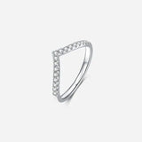 Moissanite 925 Sterling Silver Ring - Trendsi