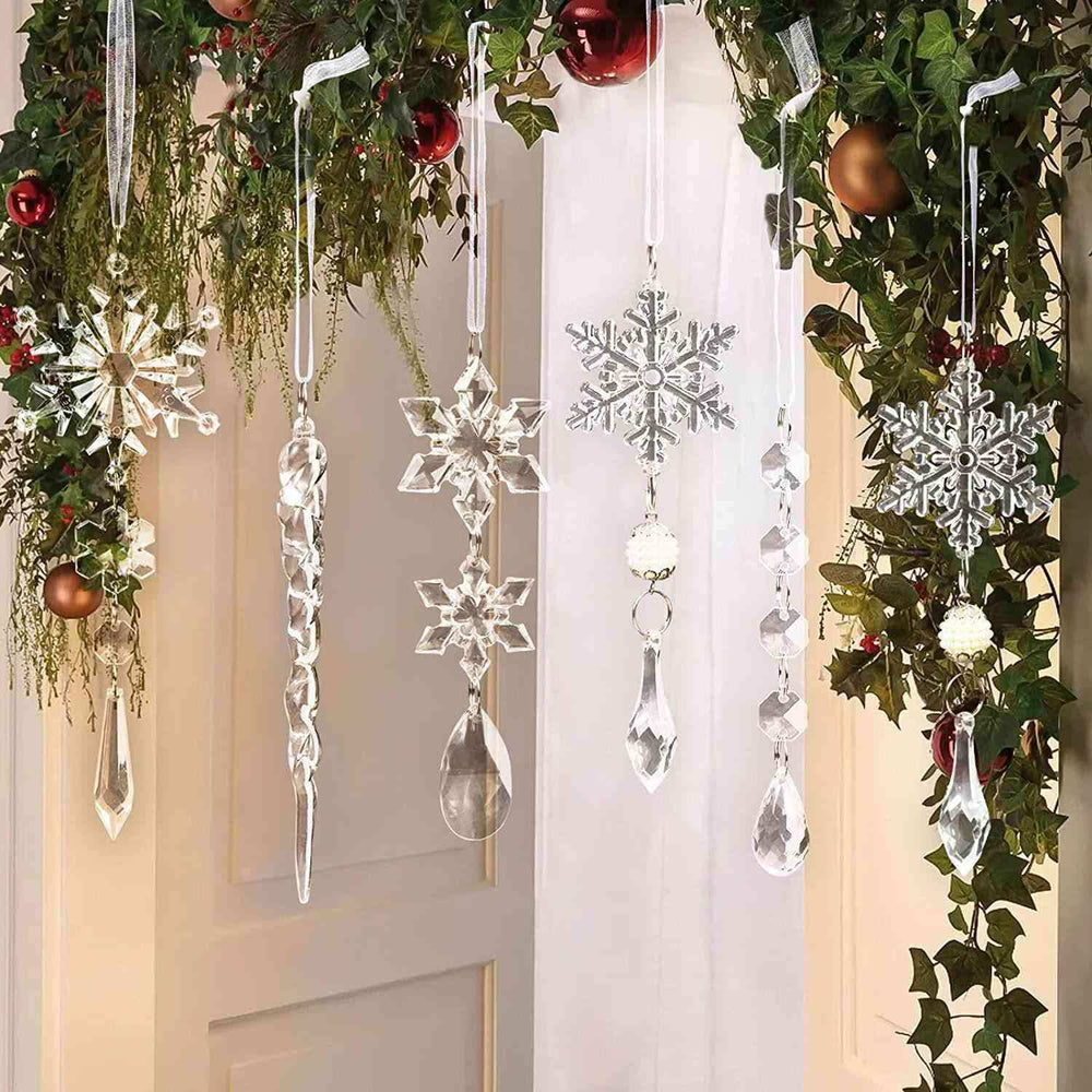 10-Piece Acrylic Icicle Ornaments - Trendsi - Flyclothing LLC