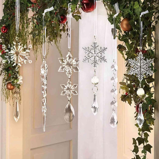 10-Piece Acrylic Icicle Ornaments - Trendsi