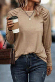 Round Neck Long Sleeve T-Shirt - Trendsi - Flyclothing LLC