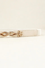 Alloy Buckle Elastic Belt - Trendsi - Flyclothing LLC