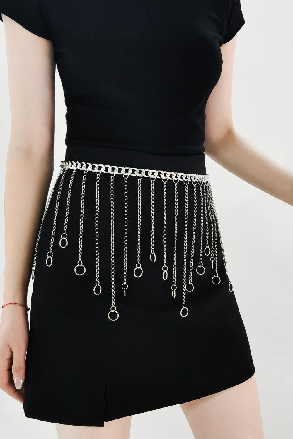 Fringe Chain Alloy Belt - Trendsi
