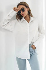 Dropped Shoulder Longline Shirt - Trendsi - Flyclothing LLC
