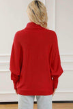 Merry Letter Embroidered High Neck Sweater - Trendsi - Flyclothing LLC