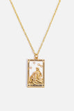 Tarot Card Pendant Stainless Steel Necklace - Trendsi - Flyclothing LLC