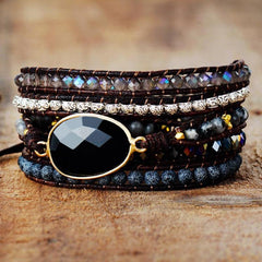 Agate Beaded Bracelet - Trendsi