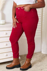 Judy Blue Full Size High Waist Tummy Control Skinny Jeans - Trendsi - Flyclothing LLC