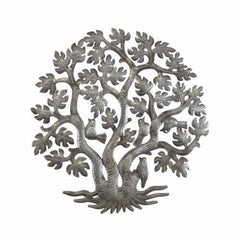 14 inch 3 Trunk Tree of Life Wall Art - Croix des Bouquets - Croix des Bouquets