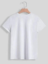 Lucky Clover Round Neck Short Sleeve T-Shirt - Trendsi - Flyclothing LLC