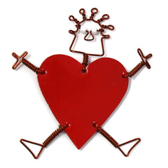 Dancing Girl Heart Pin - Creative Alternatives - Flyclothing LLC