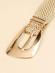 Irregular Buckle Braid Belt - Trendsi