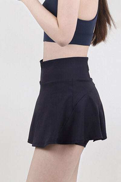 High Waist Pleated Active Skirt - Trendsi - Flyclothing LLC