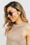 Metal-Plastic Hybrid Full Rim Sunglasses - Trendsi - Flyclothing LLC