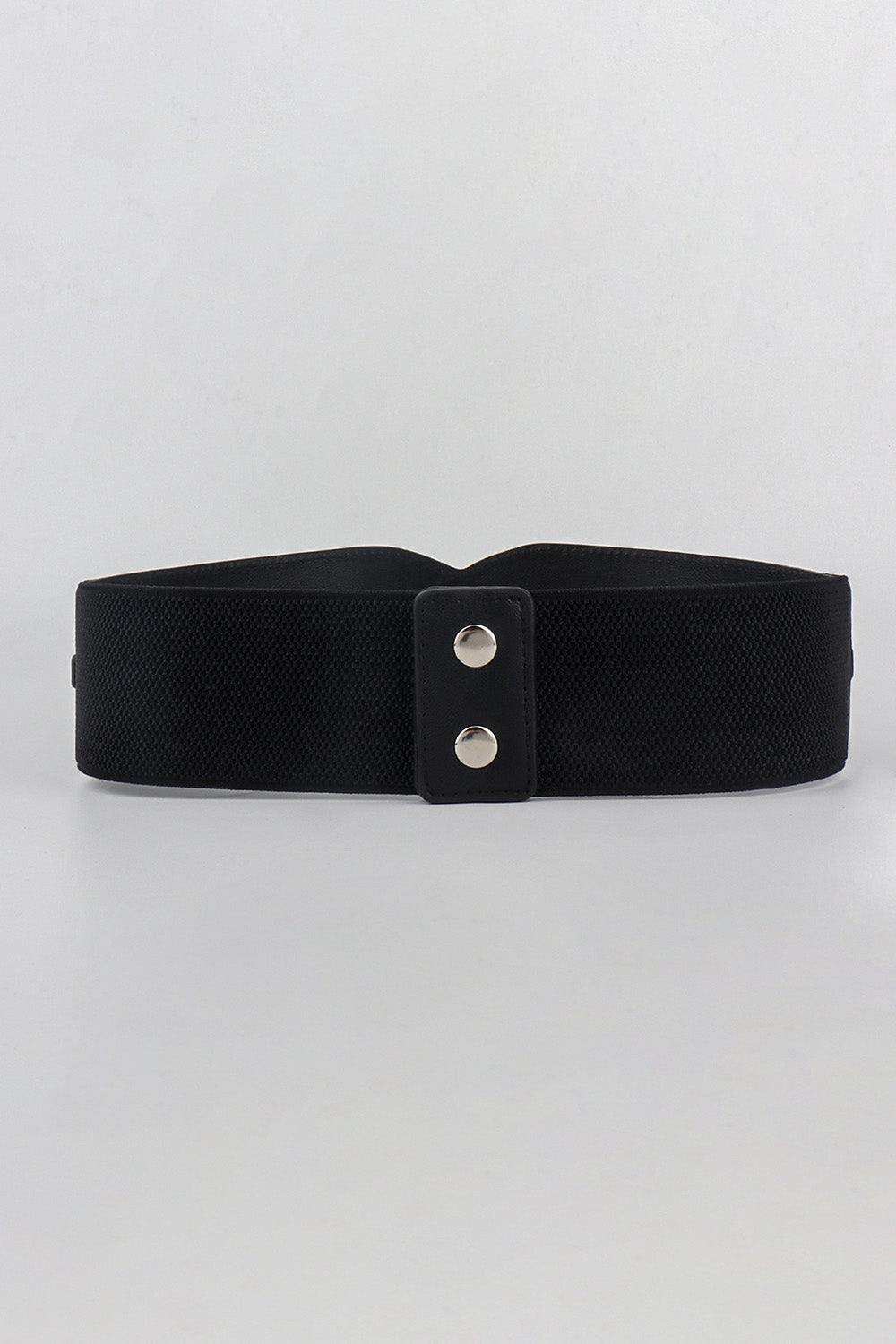 Elastic Wide PU Belt - Trendsi - Flyclothing LLC
