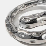 Titanium Steel Gold-Plated Bypass Ring - Trendsi - Flyclothing LLC