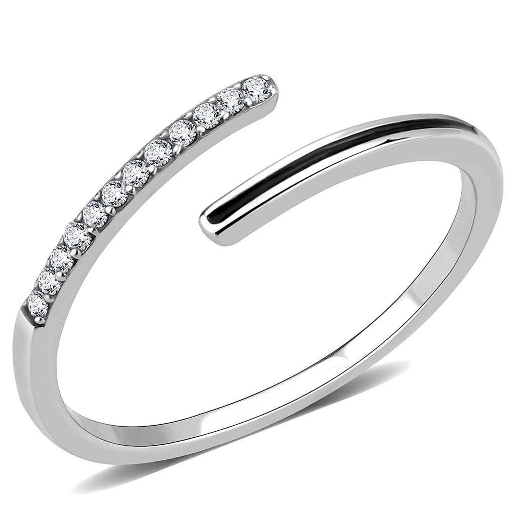 Alamode No Plating Stainless Steel Ring with Epoxy in Jet - Alamode - Flyclothing LLC