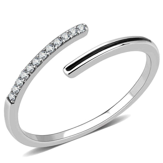 Alamode No Plating Stainless Steel Ring with Epoxy in Jet - Alamode - Flyclothing LLC