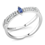 Alamode High polished (no plating) Stainless Steel Ring with Synthetic in Montana - Alamode - Flyclothing LLC