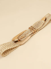 Irregular Buckle Braid Belt - Trendsi