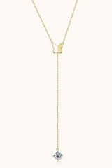 1 Carat Moissanite 925 Sterling Silver Necklace - Trendsi - Flyclothing LLC