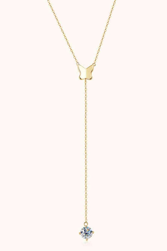 1 Carat Moissanite 925 Sterling Silver Necklace - Trendsi