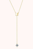 1 Carat Moissanite 925 Sterling Silver Necklace - Trendsi