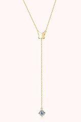 1 Carat Moissanite 925 Sterling Silver Necklace - Trendsi