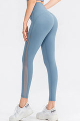 Wide Waistband Slim Fit Long Sports Pants - Trendsi - Flyclothing LLC