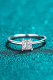 925 Sterling Silver Moissanite Solitaire Ring - Trendsi