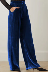 Loose Fit High Waist Long Pants with Pockets - Trendsi - Flyclothing LLC