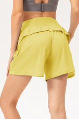 Pocketed Elastic Waist Active Shorts - Trendsi - Flyclothing LLC