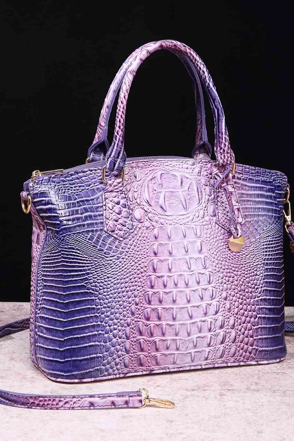 Gradient PU Leather Handbag - Trendsi - Flyclothing LLC