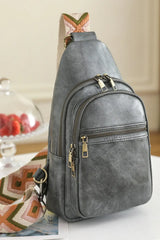It's Your Time PU Leather Sling Bag - Trendsi - Flyclothing LLC