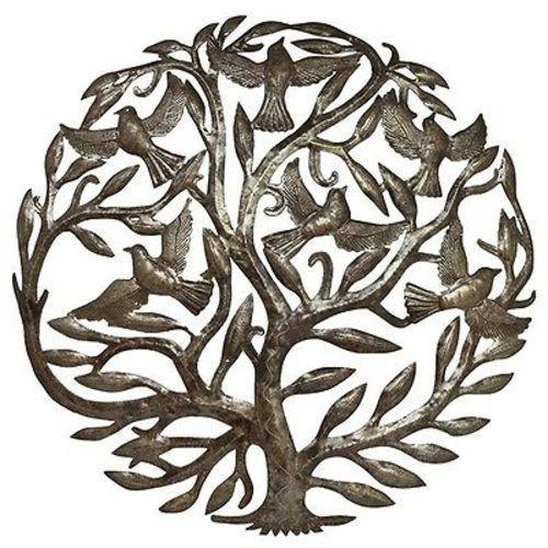 Steel Drum Art - 24 inch Tree of Life - Croix des Bouquets - Flyclothing LLC