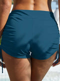 Drawstring Mid-Rise Waist Swim Shorts - Trendsi - Flyclothing LLC