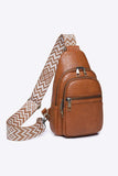 It's Your Time PU Leather Sling Bag - Trendsi - Flyclothing LLC