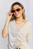 Oval Full Rim Sunglasses - Trendsi - Flyclothing LLC